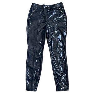 Maeve by Anthropologie Black Patent Leather Pants - Size US 10P
